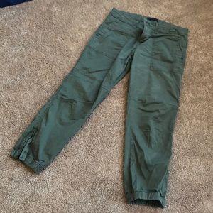 Olive green, cargo capris